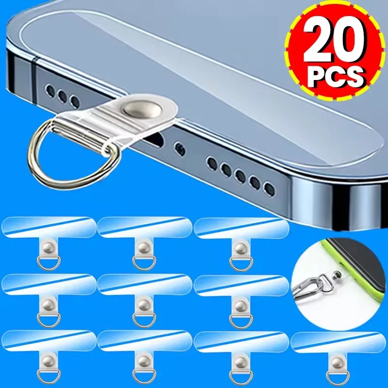 Phone Accessories For Android - Universal Transparent Detachable Phone Lanyard Clips