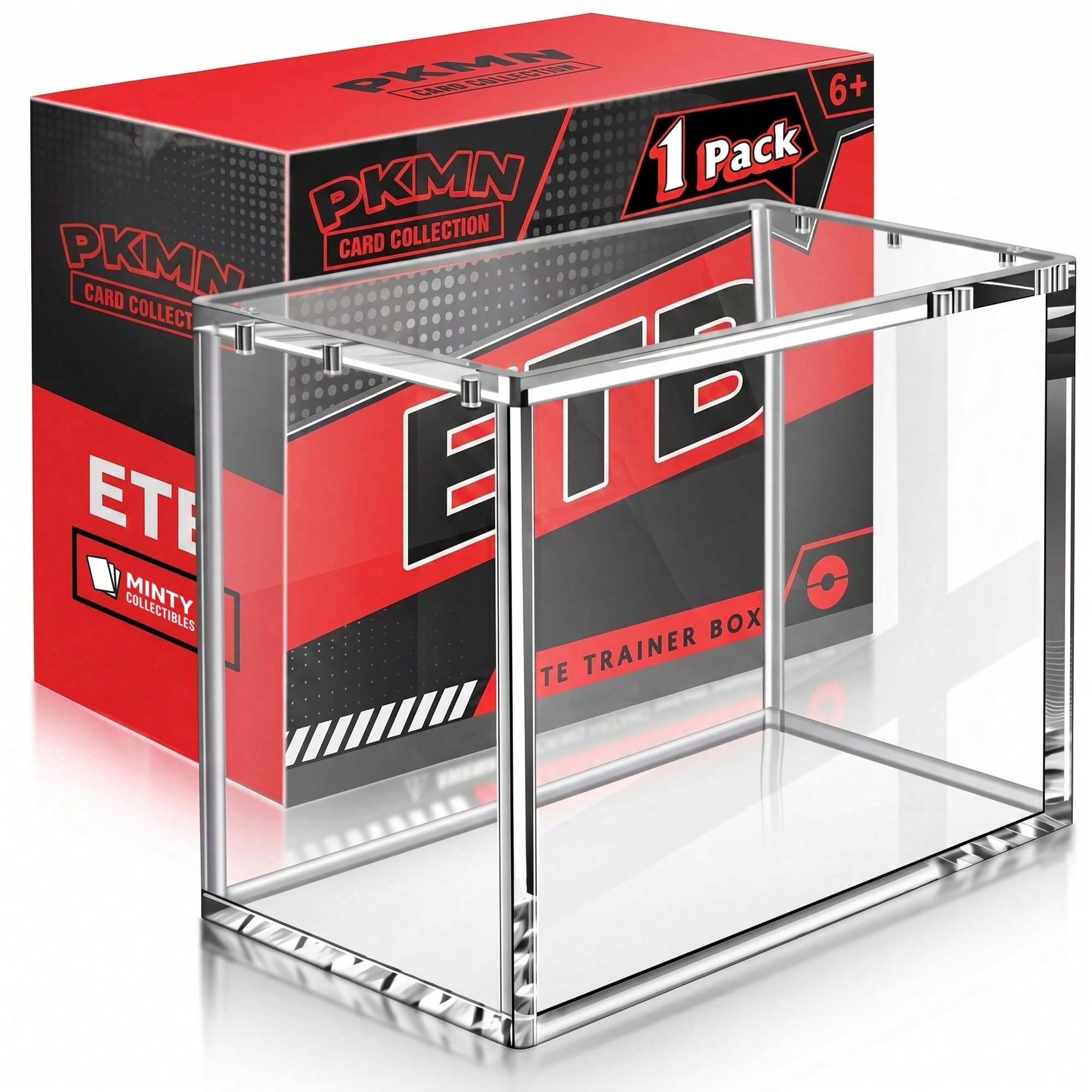 Phone Accessories On Top - ETB Clear Magnetic Acrylic Display Case,