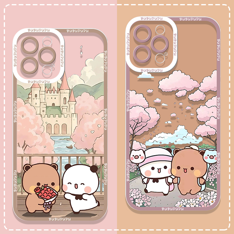 Phone Case Clear - Cute BUBU DUDU Couple Clear Phone
