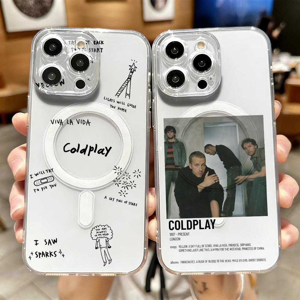 Phone Case Clear - C-Coldplay Rapper Cool Phone Case For