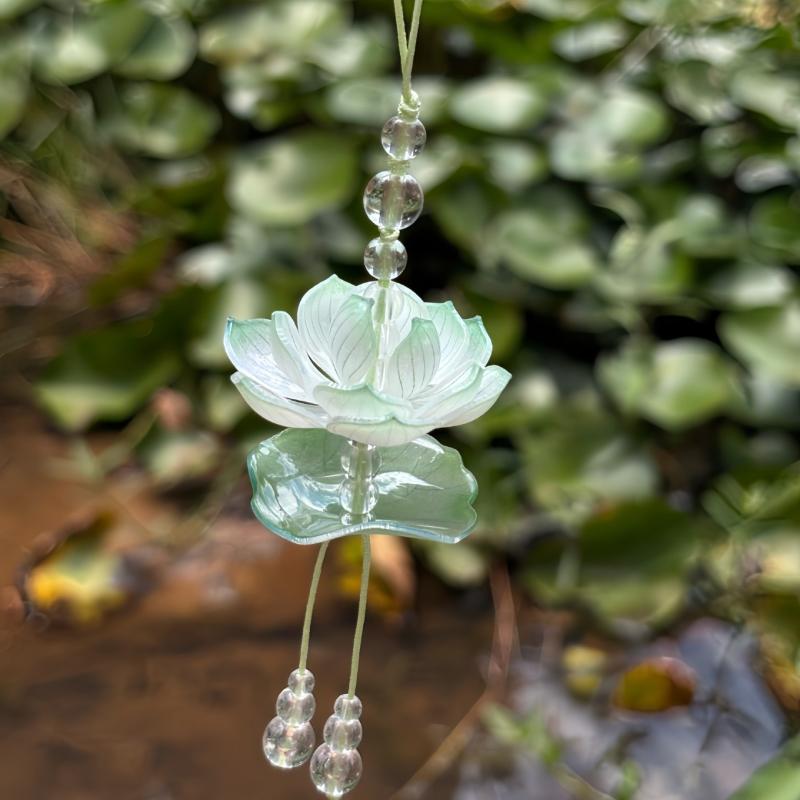 Phone Accessories For Your Car - 1pc New Simulated Flower Beaded Keychain