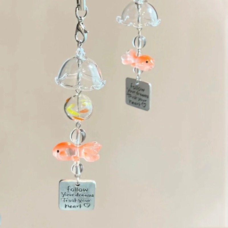 Phone Accessories For Your Car - Goldfish Wind Chimes Dream Beaded Charm