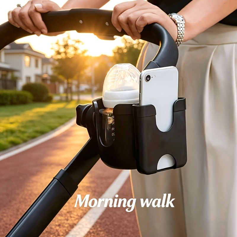 Phone Accessories For Kids - 2-in-1 Universal Stroller Water Cup Holder