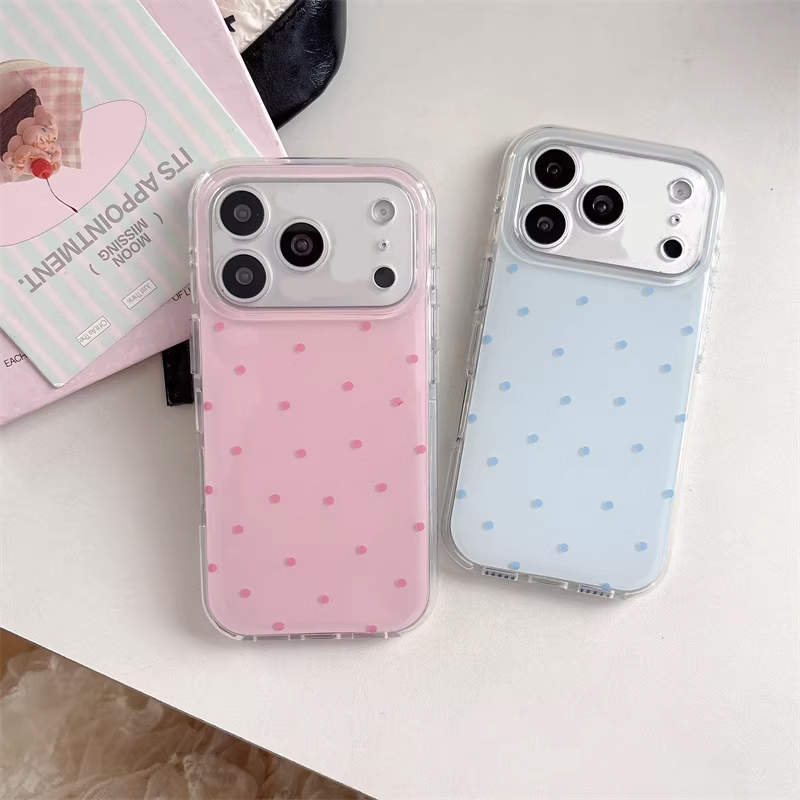 Phone Accessories For Girls - Korean Ins Girl Simple Blue Pink