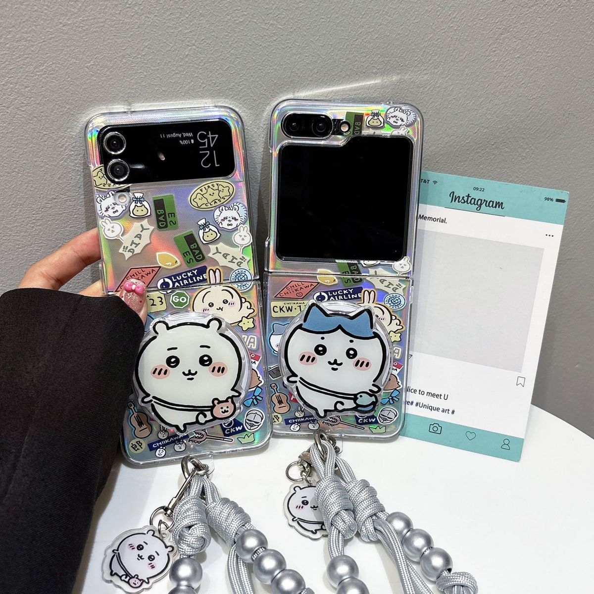 Phone Zone Accessories & Repair Photos - Anime Chiikawa Hachiware Cartoon Suitable for