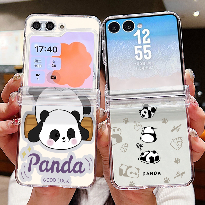 Phone Case Clear - Cartoon Panda Printed Phone Case For