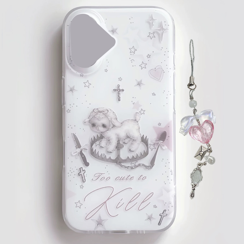 Phone Accessories For Girls - Y2k Korean INS Creative Cute Pink