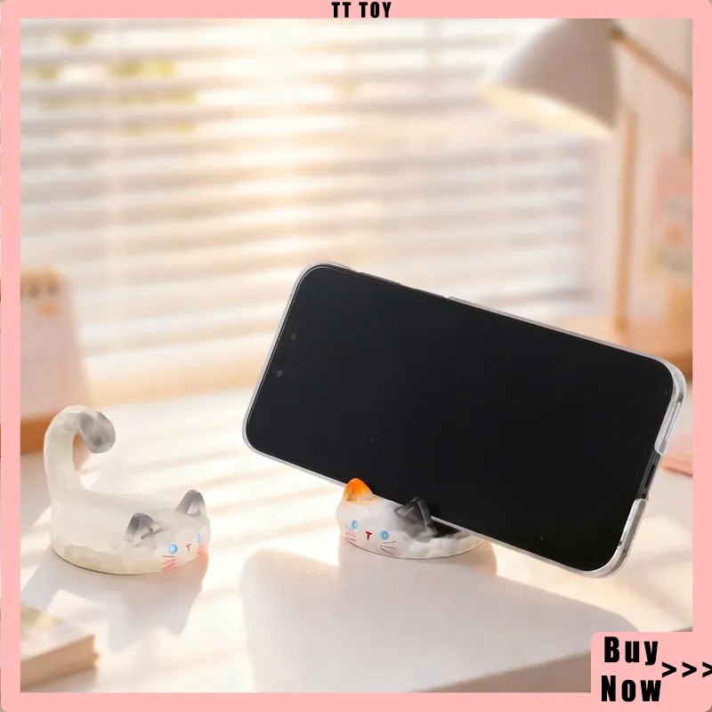 Hot Cat Pai Meow Phone Holder  - Phone Accessories Blind Box ulasan dan harga