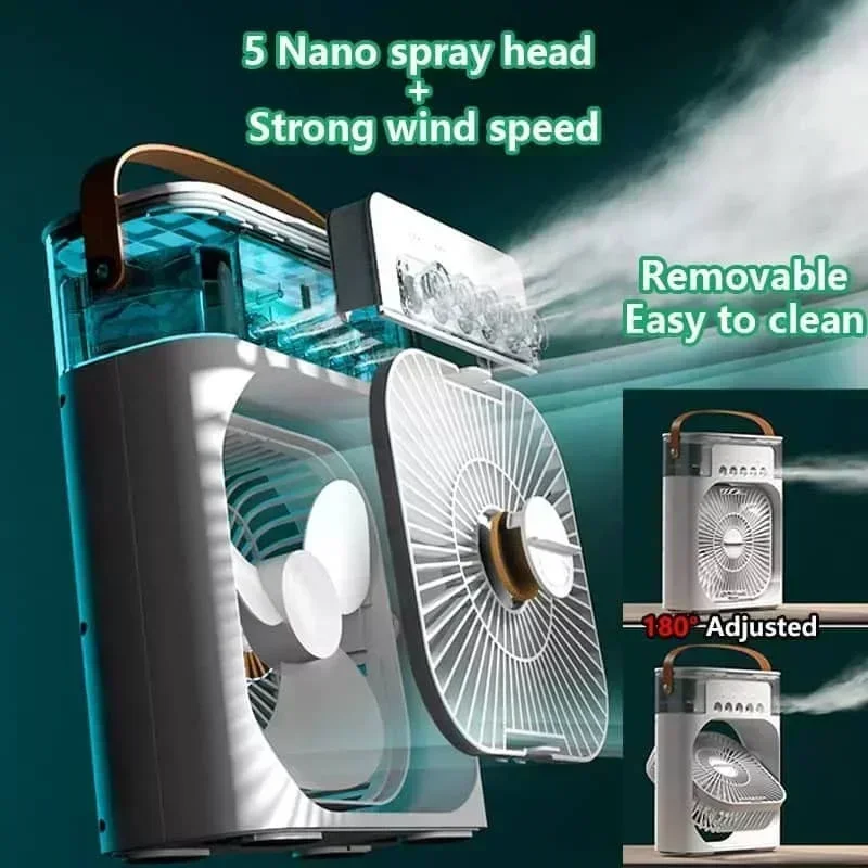 3 In 1 Mini Air Conditioner Ho - Phone Cooling Fan ulasan dan harga