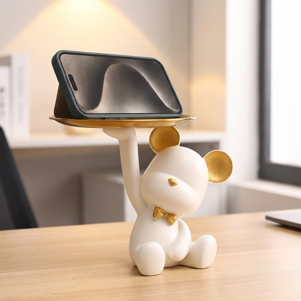 Aesthetic Bear Car Key Tray Vi - Phone Accessories For Your Car ulasan dan harga
