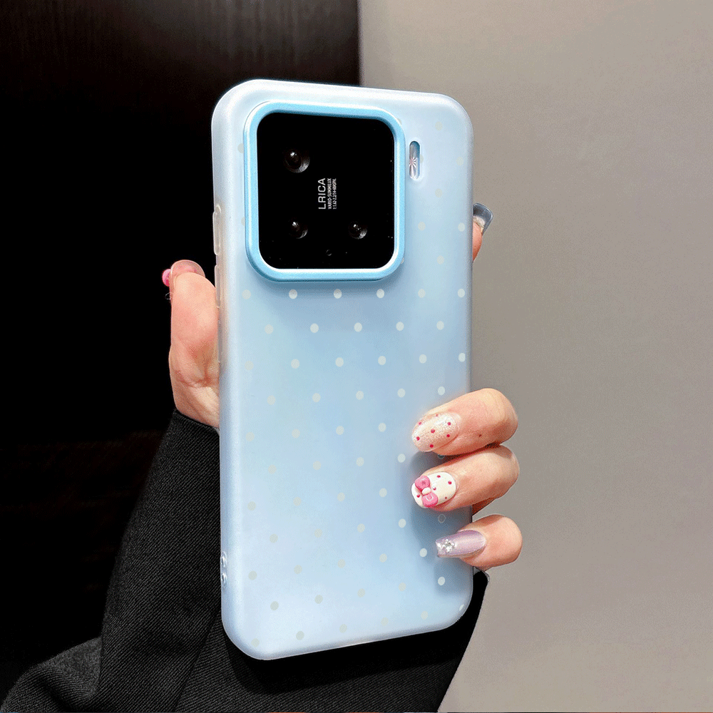 Adorable Light Blue Polka Dot  - Xiaomi Phone Accessories ulasan dan harga