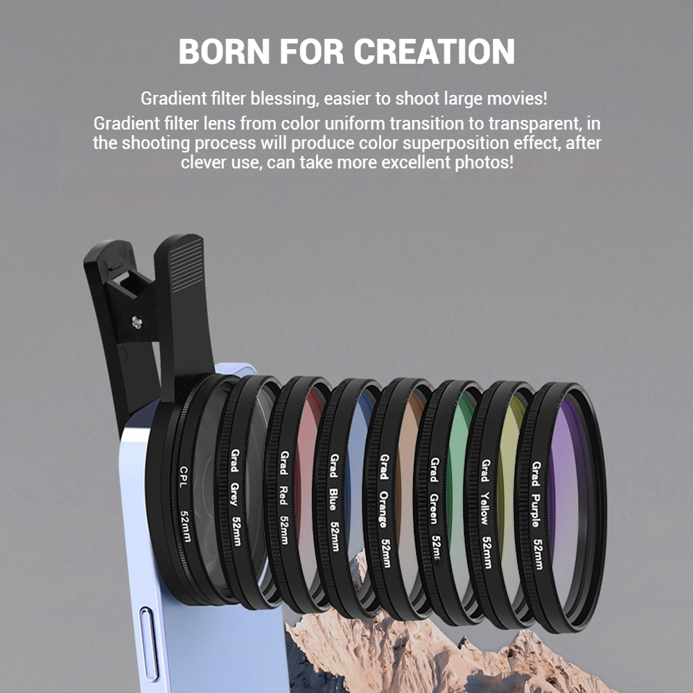 52MM Mobile Phone Lens Univers - Phone Accessories For Android ulasan dan harga