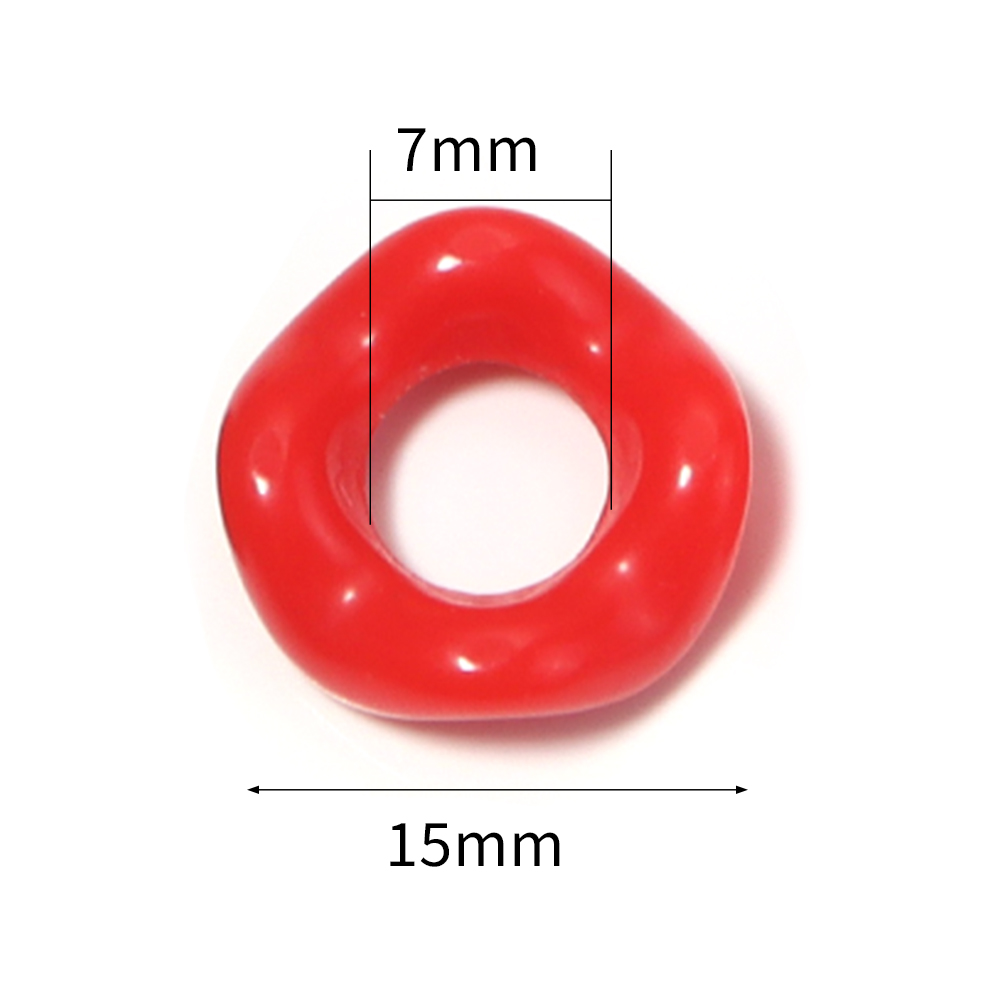 100pcs/lot Colorful Wave Ring  - Phone Accessories Beads ulasan dan harga