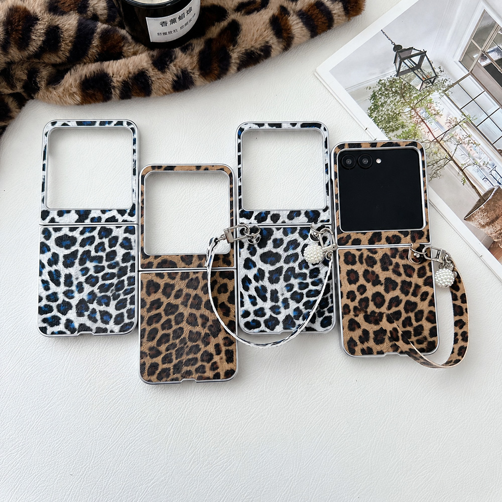 Leopard Print Folding Flip Pho - Phone Accessories Beads ulasan dan harga