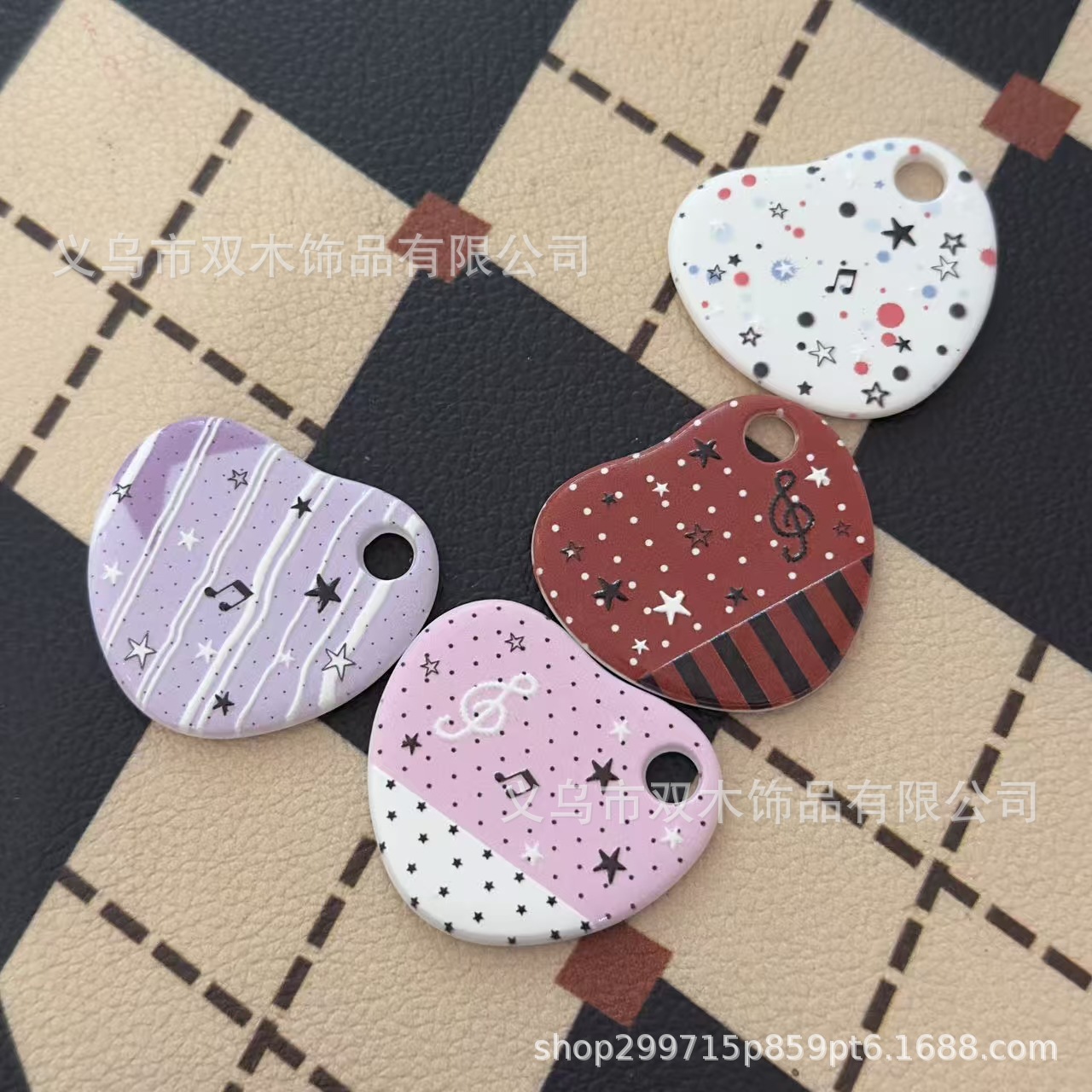 10pcs Printed Relief Little Gi - Phone Accessories Beads ulasan dan harga
