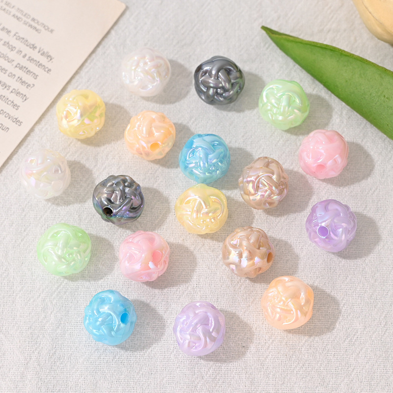10Pcs Acrylic Yarn Ball Beads, - Phone Accessories Beads ulasan dan harga
