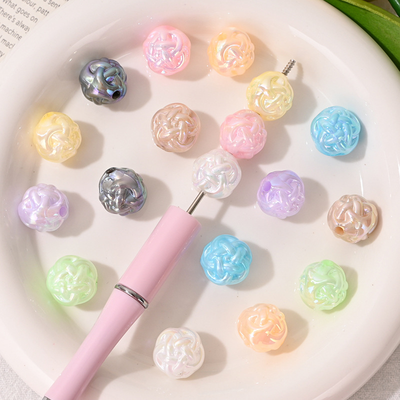 10Pcs Acrylic Yarn Ball Beads, - Phone Accessories Beads ulasan dan harga