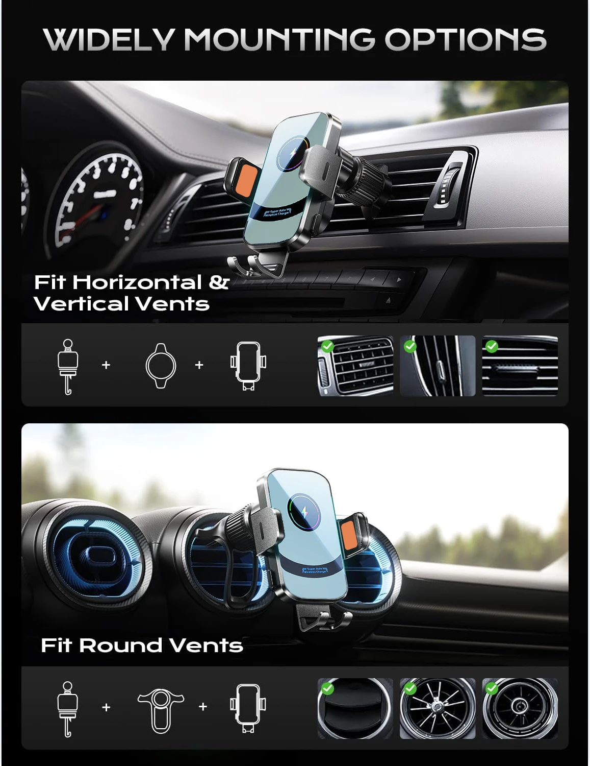 UYUXIO Wireless Car Charger Su - Phone Cooling Fan ulasan dan harga