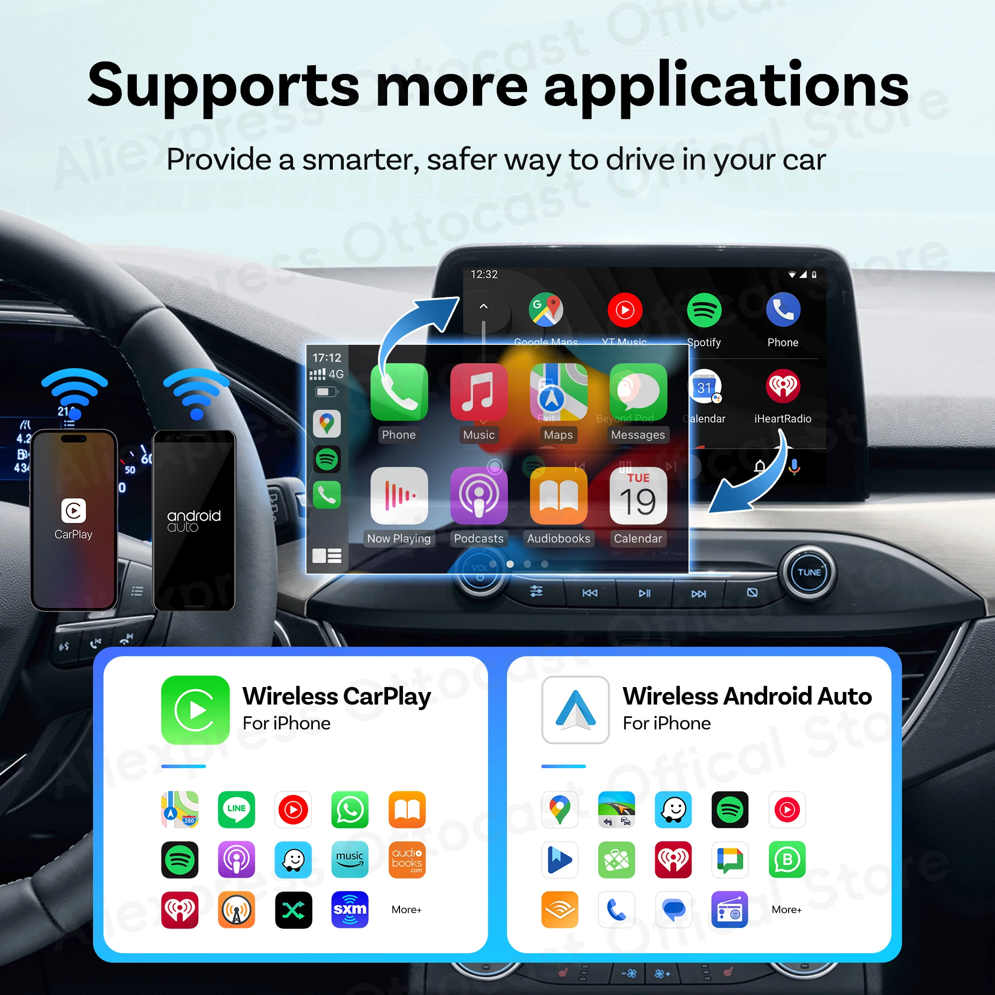 2026 New OTTOCAST MINI Wireles - Phone Accessories For Android ulasan dan harga