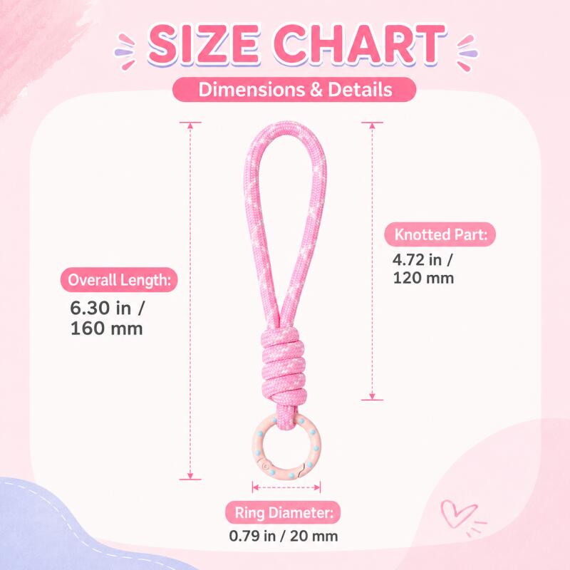 2~5pcs Colorful Braided Keycha - Phone Accessories For Android ulasan dan harga