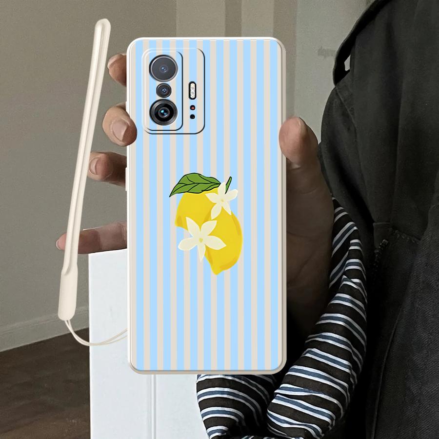 Lemon Cool Stripe Pattern Case - Xiaomi Phone Accessories ulasan dan harga