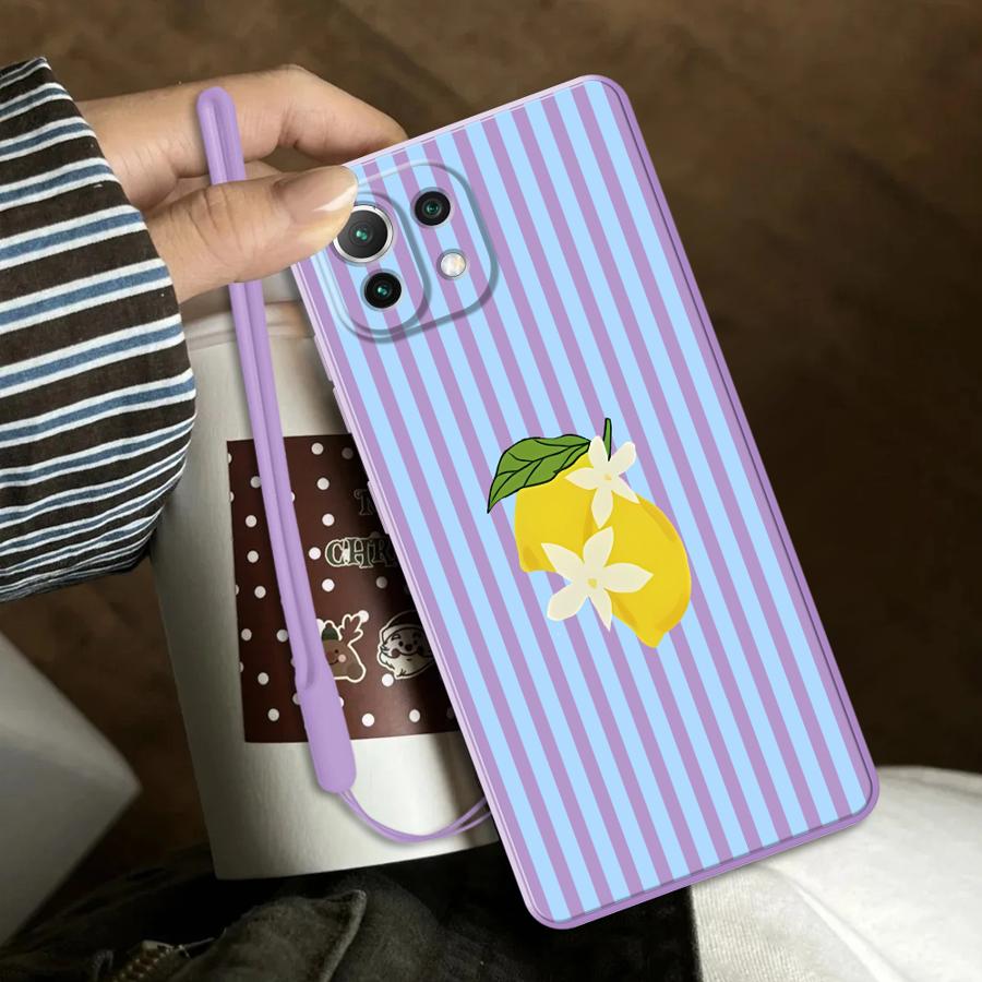Lemon Cool Stripe Pattern Case - Xiaomi Phone Accessories ulasan dan harga
