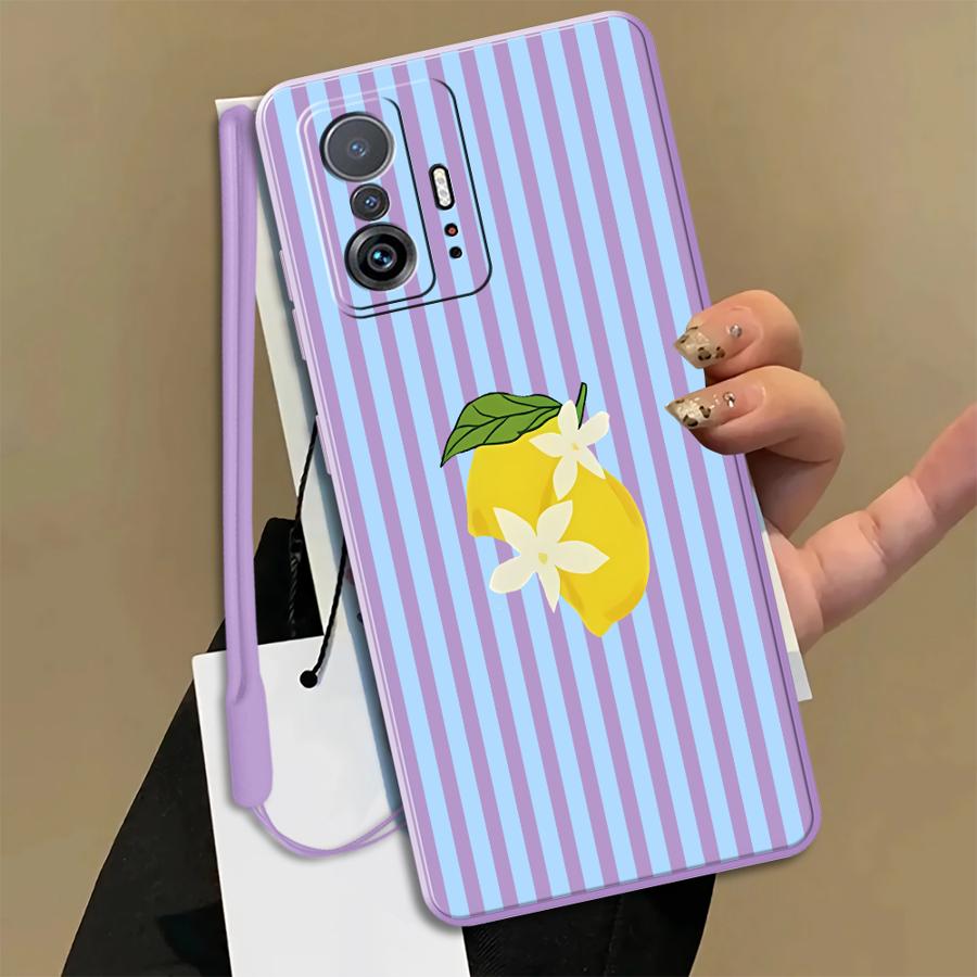 Lemon Cool Stripe Pattern Case - Xiaomi Phone Accessories ulasan dan harga