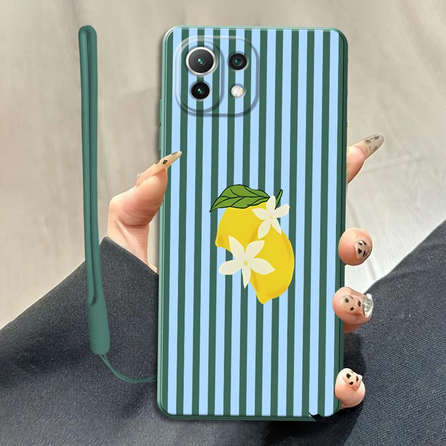 Lemon Cool Stripe Pattern Case - Xiaomi Phone Accessories ulasan dan harga