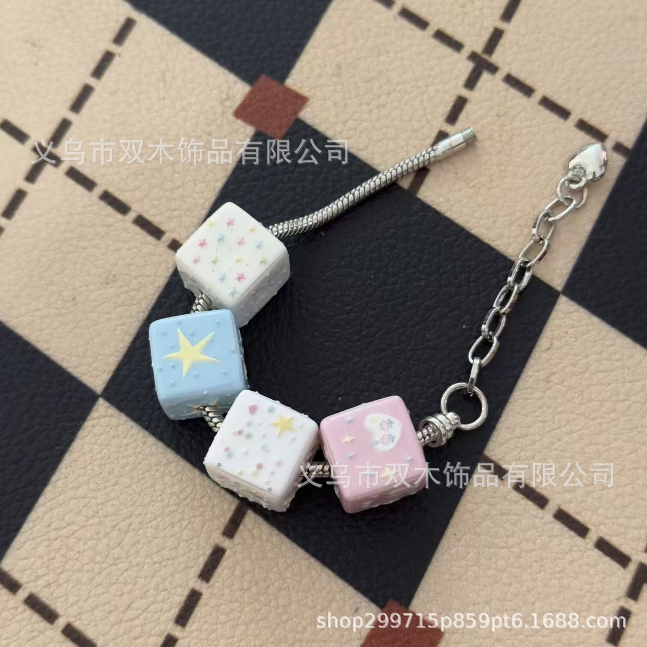 10pcs 14mm printed relief rain - Phone Accessories Beads ulasan dan harga