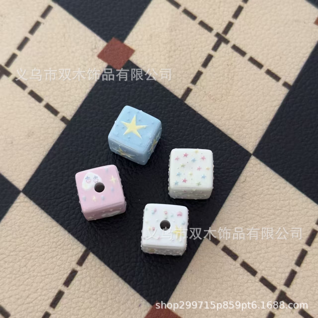 10pcs 14mm printed relief rain - Phone Accessories Beads ulasan dan harga