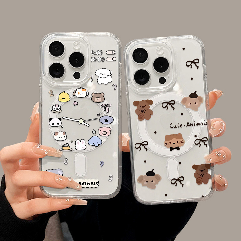 Cute Cartoon Animals Phone Cas - Magsafe Wireless Charger ulasan dan harga