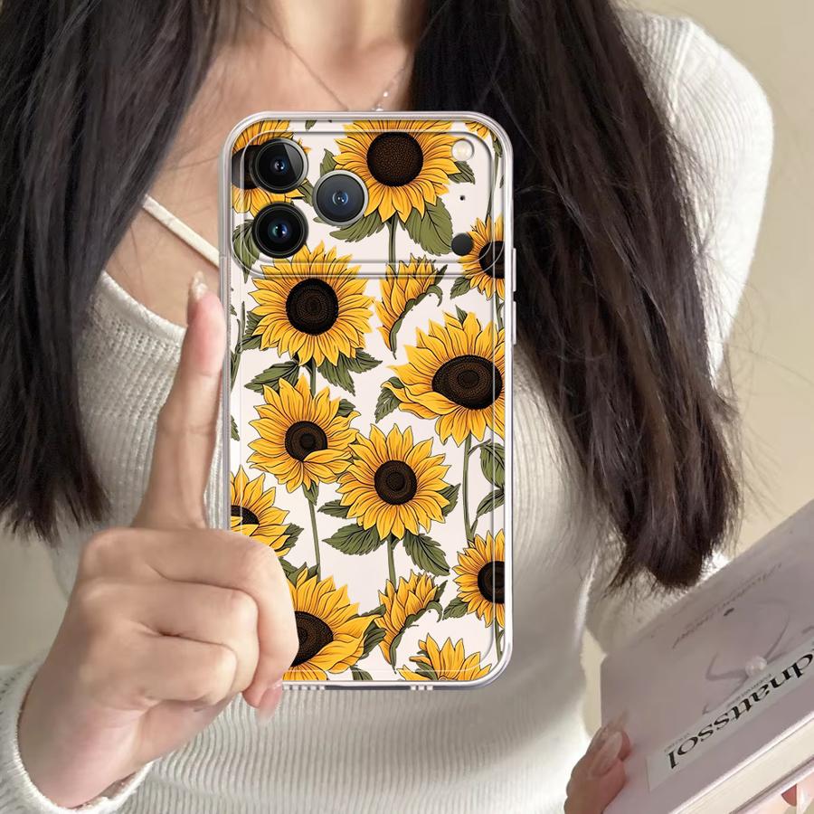 Cute Sunflower Pattern Case fo - Phone Case Clear ulasan dan harga