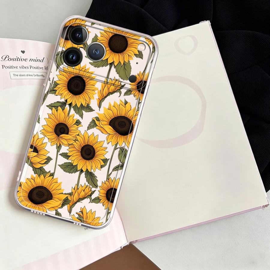 Cute Sunflower Pattern Case fo - Phone Case Clear ulasan dan harga