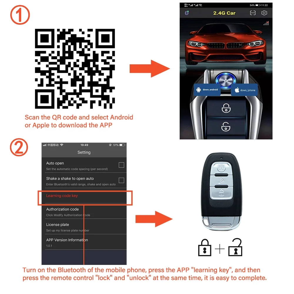 Universal Car Alarm Auto Start - Phone Accessories For Your Car ulasan dan harga