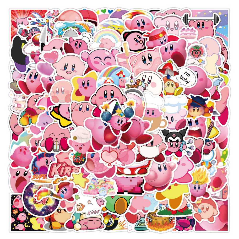 100pcs Cartoon Game Kirby Stic - Phone Accessories For Kids ulasan dan harga