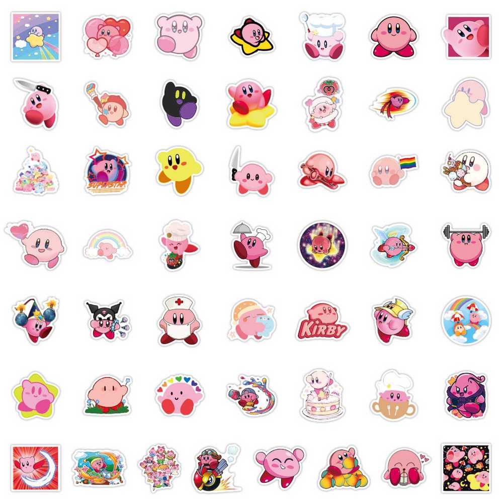100pcs Cartoon Game Kirby Stic - Phone Accessories For Kids ulasan dan harga