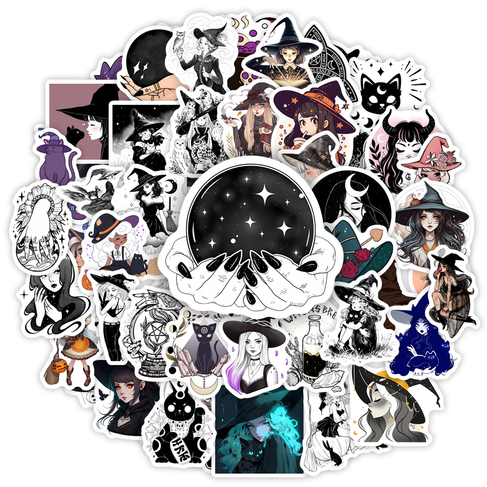 Gothic Witch Stickers DIY Kids - Phone Accessories For Your Car ulasan dan harga