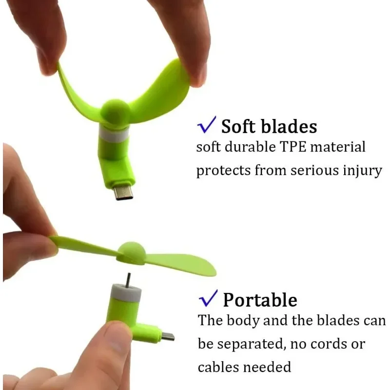 Type-C Mini Portable Micro Fan - Phone Cooling Fan ulasan dan harga