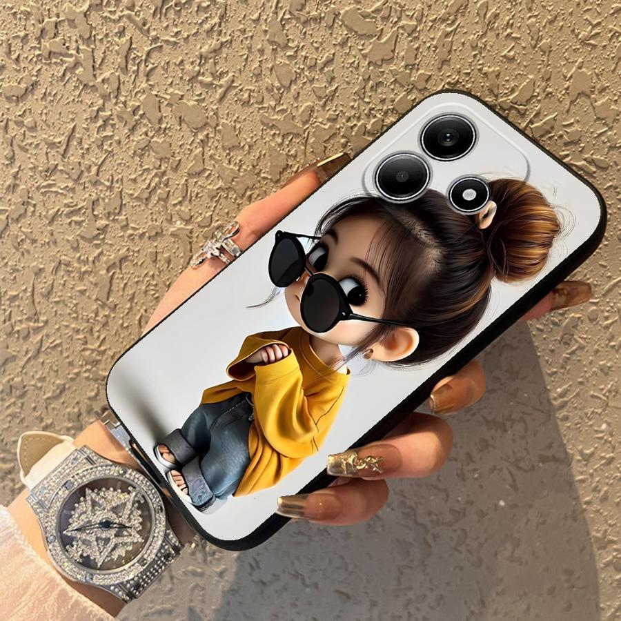 Cartoon Girl Pattern Funda Pho - Phone Accessories For Girls ulasan dan harga