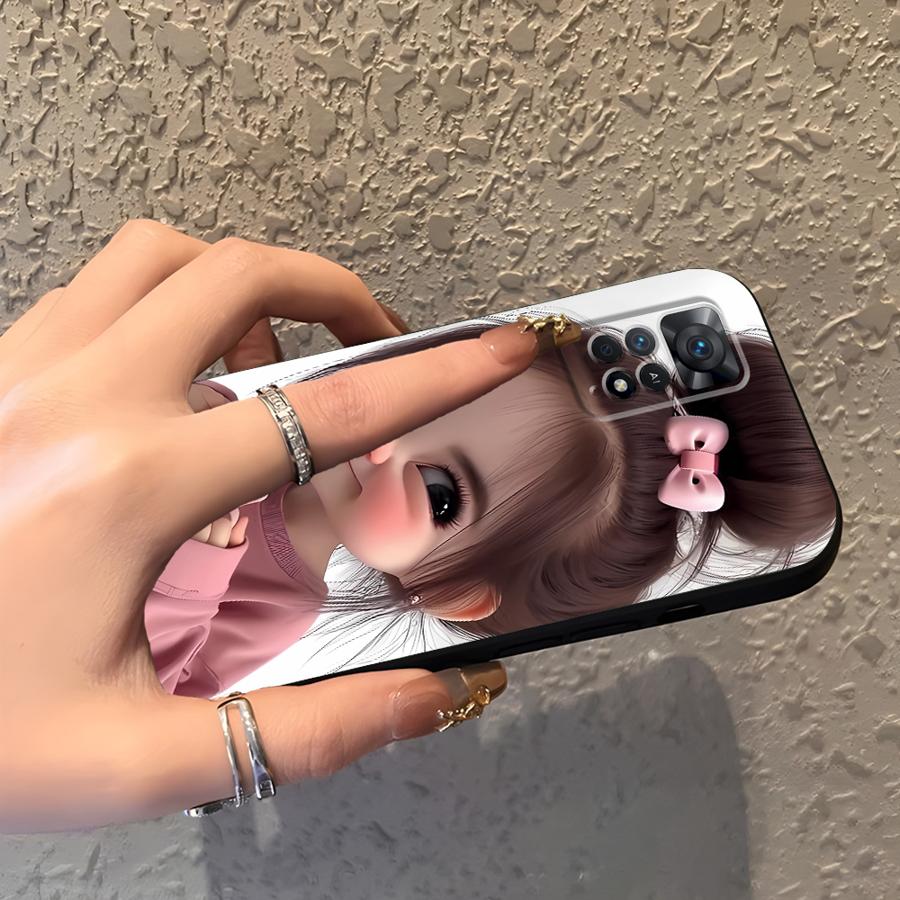 Cartoon Girl Pattern Funda Pho - Phone Accessories For Girls ulasan dan harga