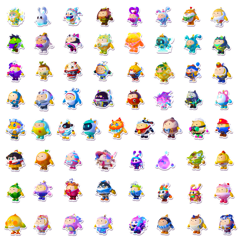 50Pcs Kawaii Eggy Party Cartoo - Phone Accessories For Kids ulasan dan harga