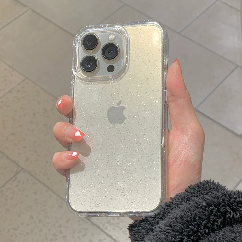 Transparent Simple Glitter Pho - Phone Case Clear ulasan dan harga