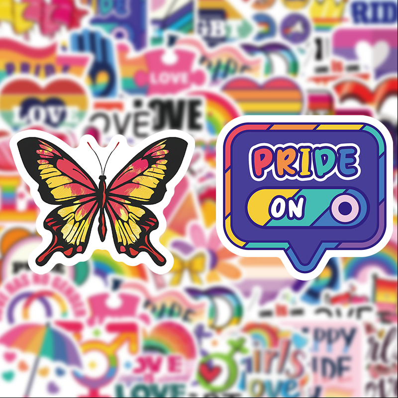 50 Rainbow Pride Themed Graffi - Phone Accessories For Your Car ulasan dan harga
