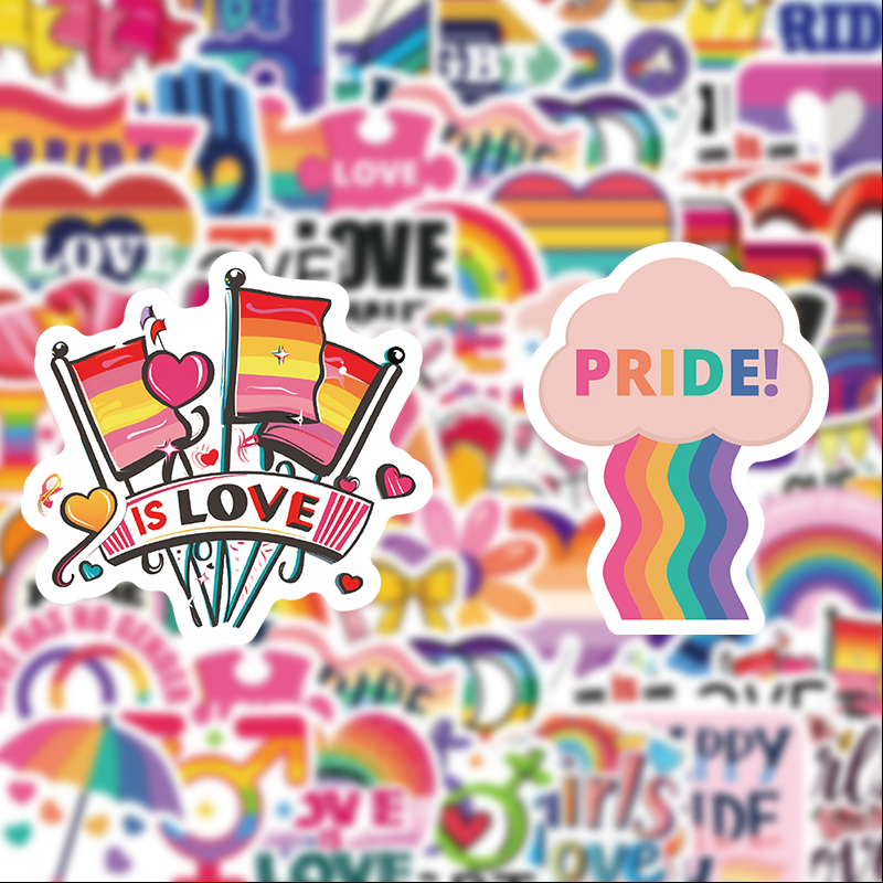 50 Rainbow Pride Themed Graffi - Phone Accessories For Your Car ulasan dan harga