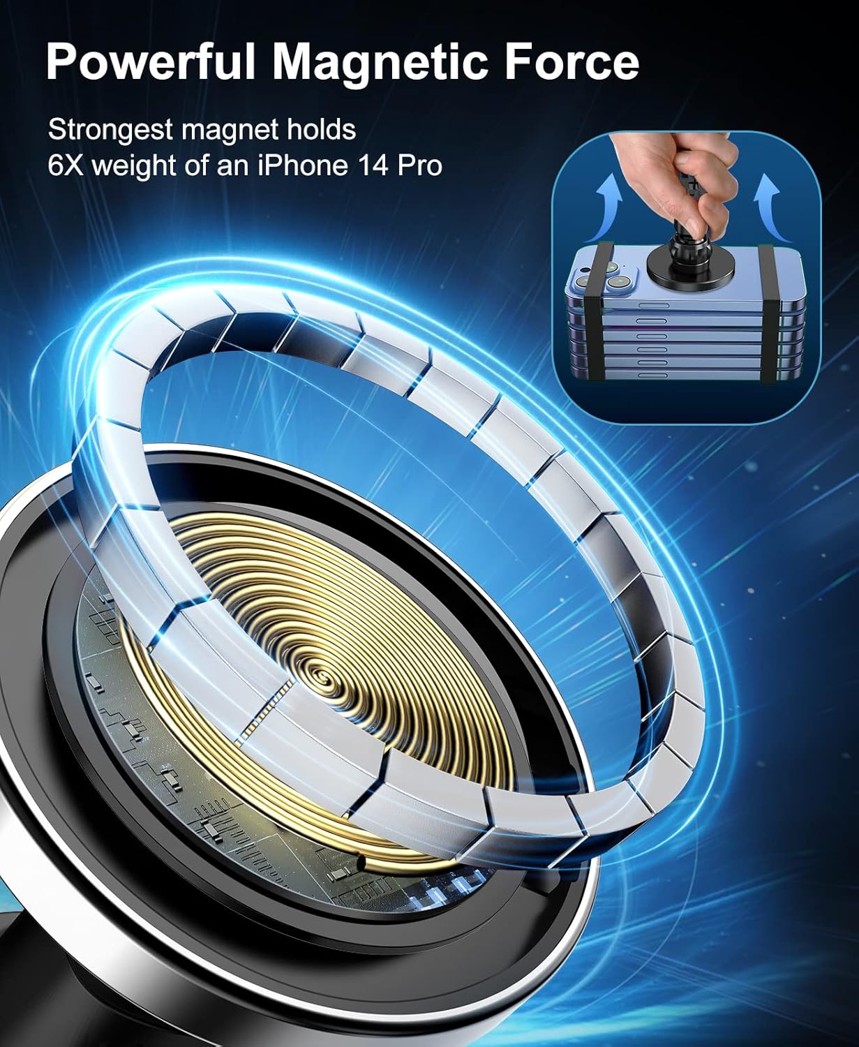 UYUXIO Magnetic Car Mount Phon - Phone Cooling Fan ulasan dan harga
