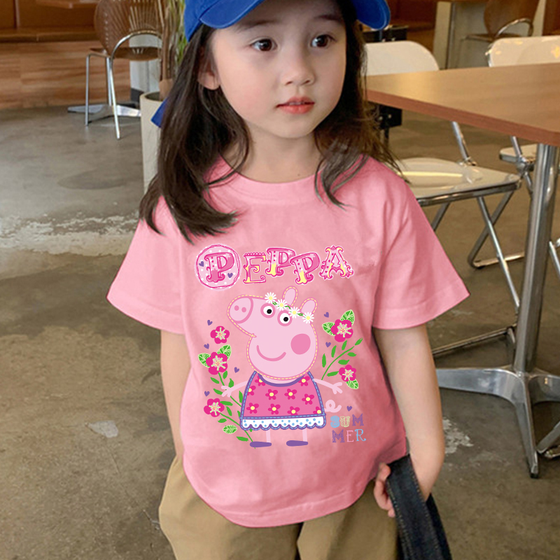 Peppas Pig Series T-shirt Shor - Phone Accessories On Top ulasan dan harga