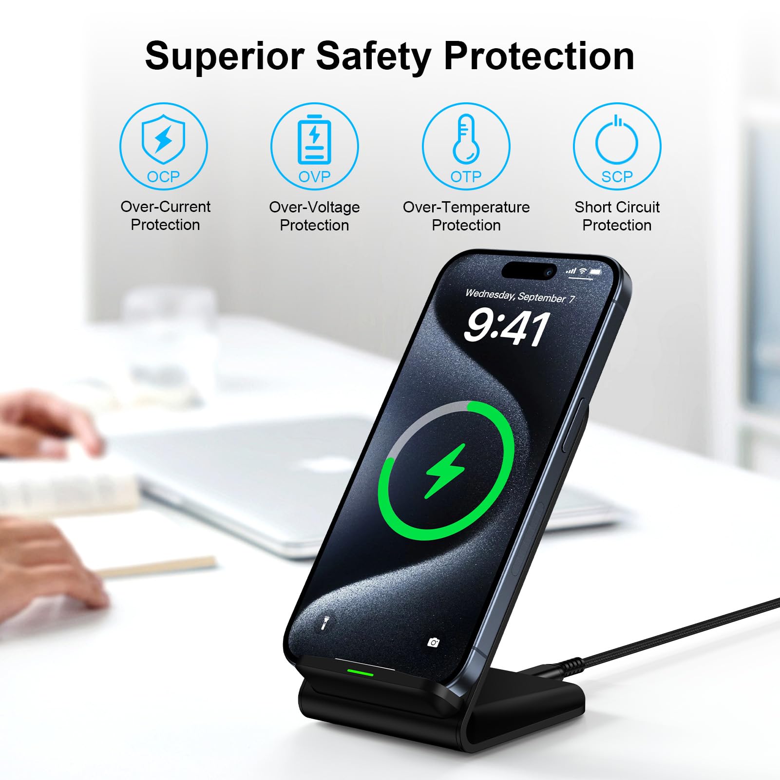 15W Wireless Charger Phone Hol - Phone Accessories For Android ulasan dan harga