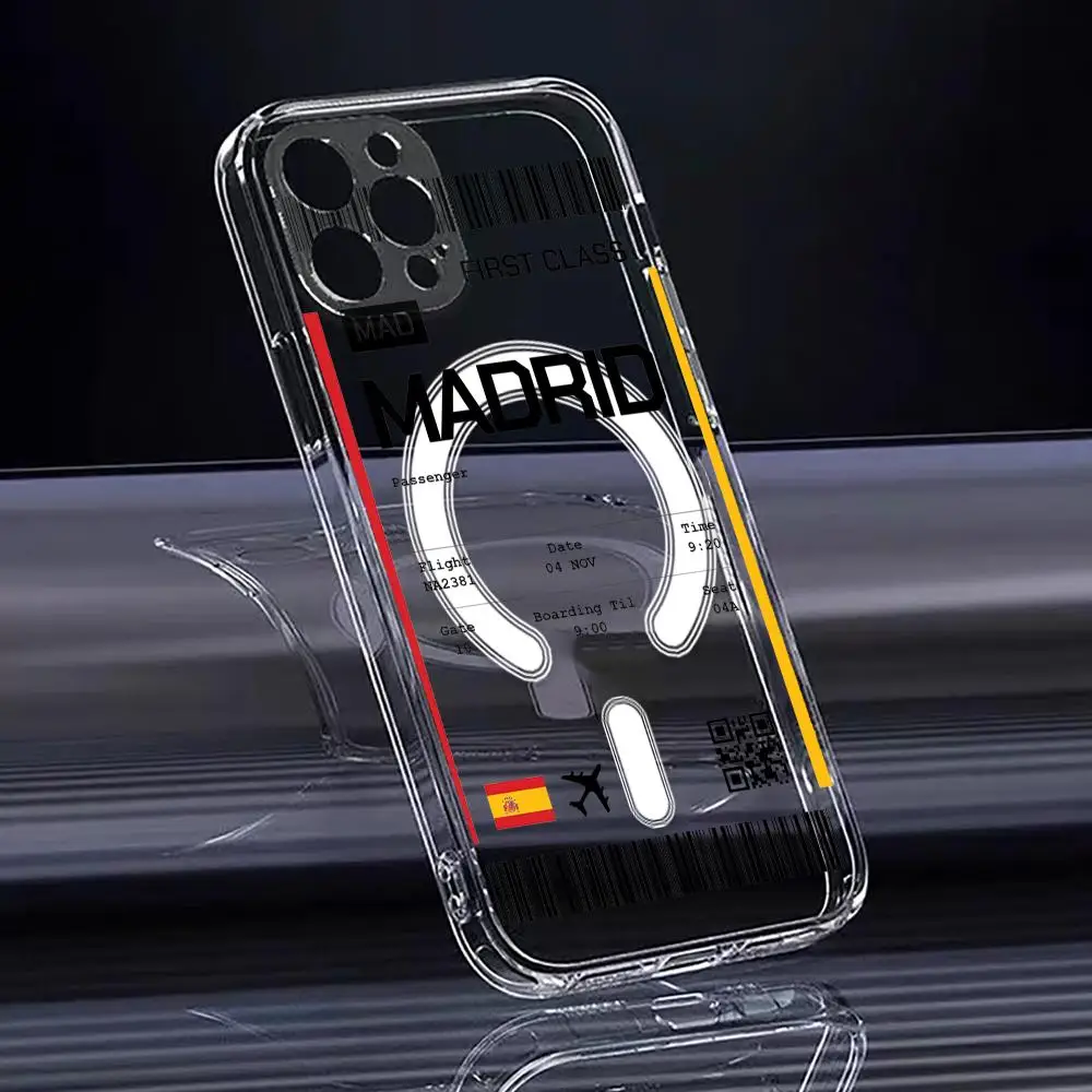 Travel Plane Ticket Spain Phon - Phone Case Clear ulasan dan harga