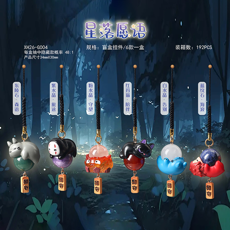 Hayao Miyazaki Blind Box Natur - Phone Accessories Blind Box ulasan dan harga
