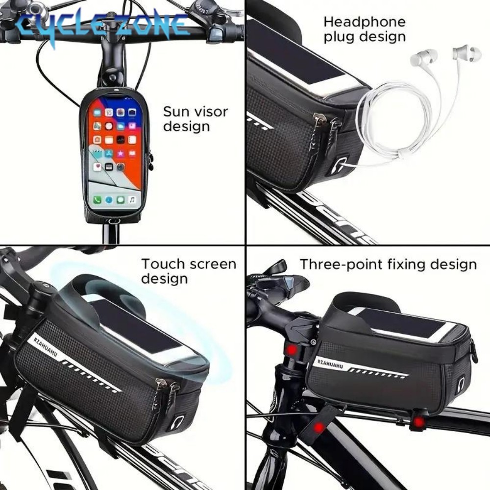 Bicycle Front Beam Bag Front T - Phone Zone Accessories & Repair Photos ulasan dan harga